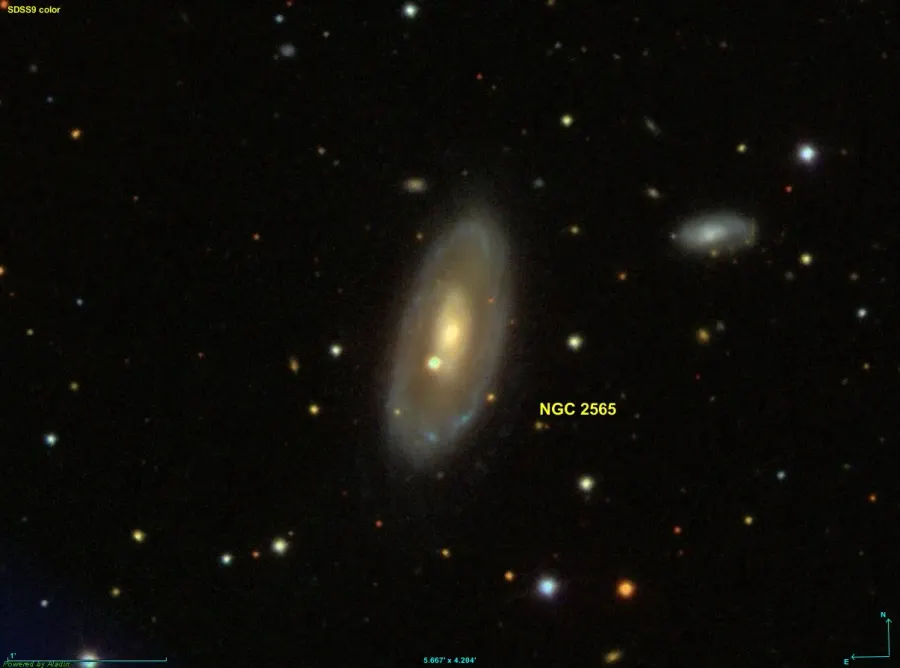 La carte NGC 2565