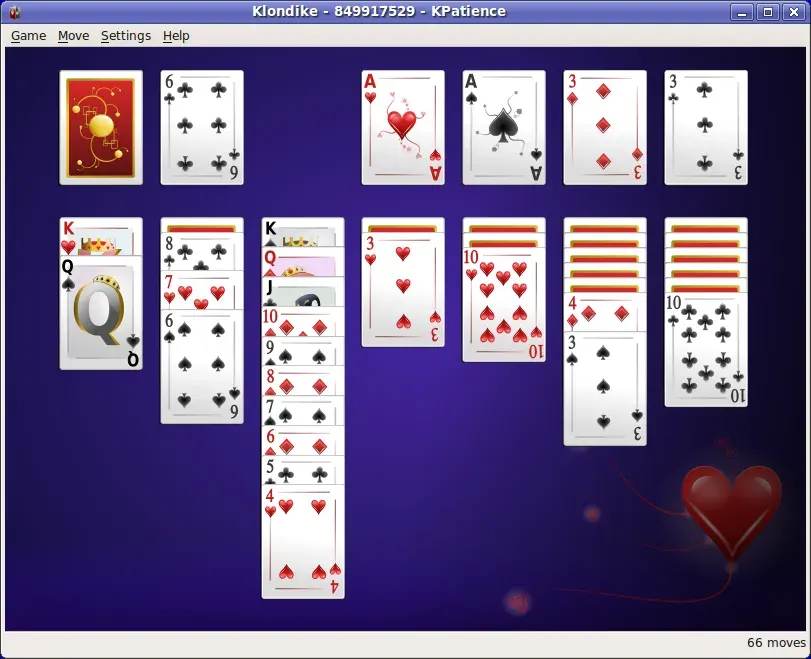 The Casual game card