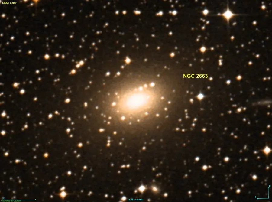 La carte NGC 2663