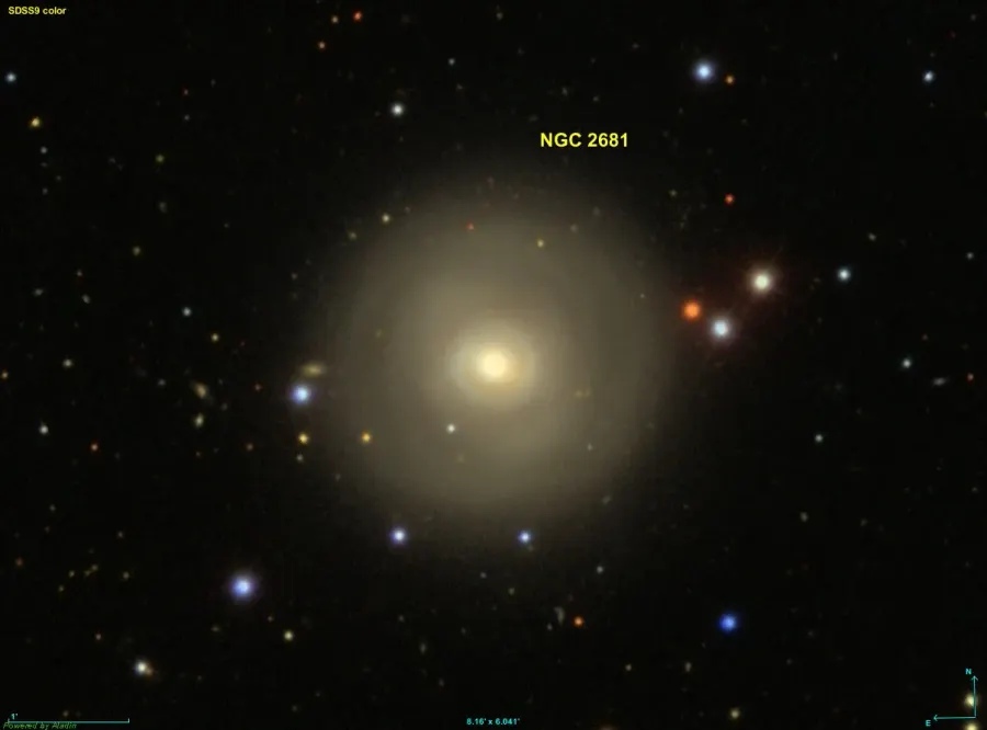 La carte NGC 2681