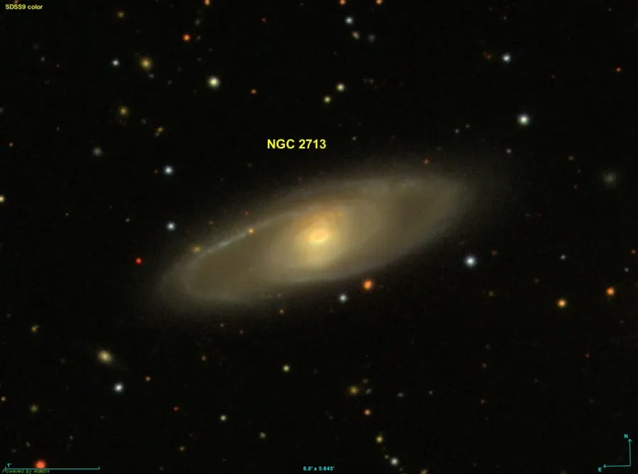 La carte NGC 2713