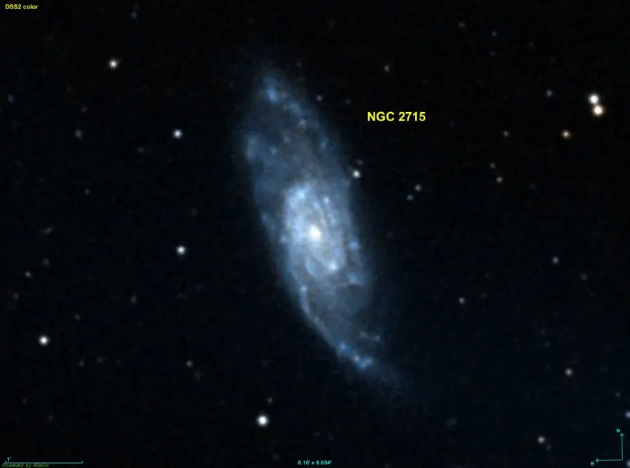 La carte NGC 2715
