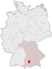 La carte Arrondissement de Landsberg am Lech