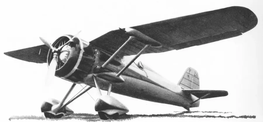 The PZL P.24 card