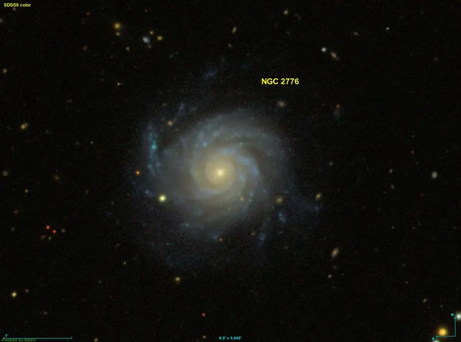 La carte NGC 2776