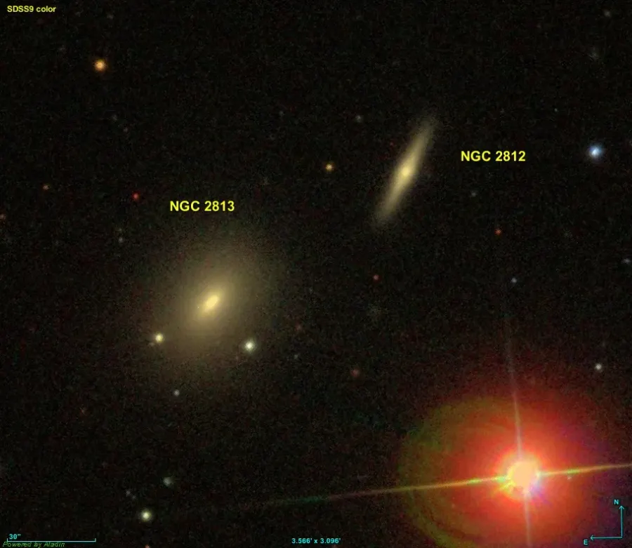 La carte NGC 2812