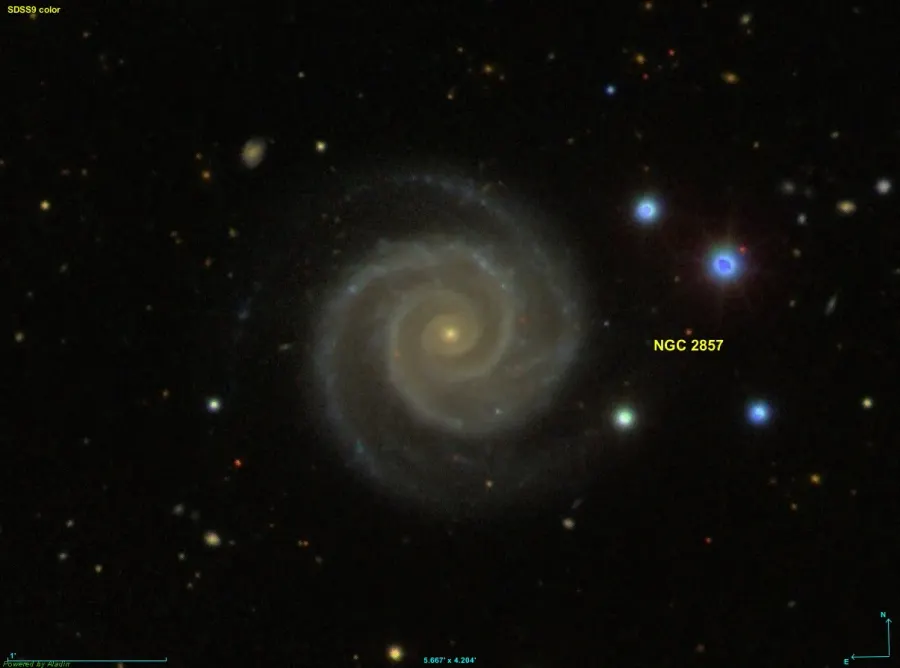 The NGC 2857 card