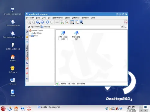 The DesktopBSD card