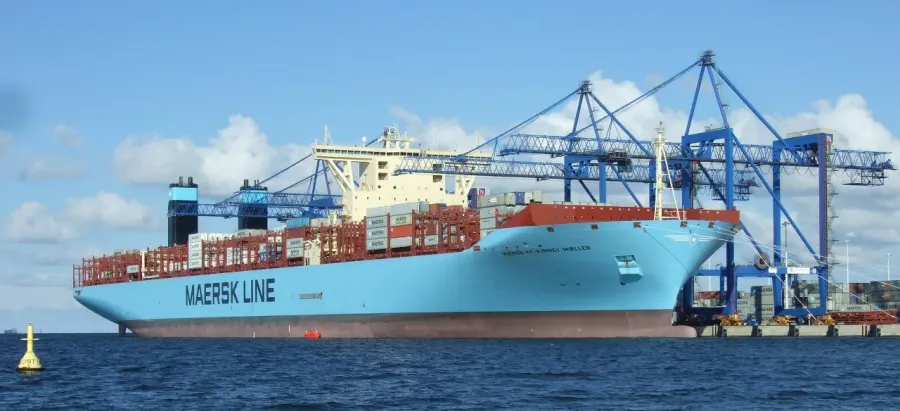 La carte Classe de navires triple E Maersk