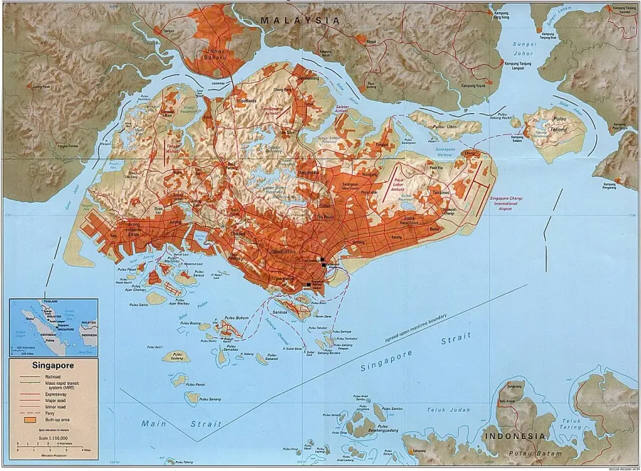 La carte Pulau Ujong