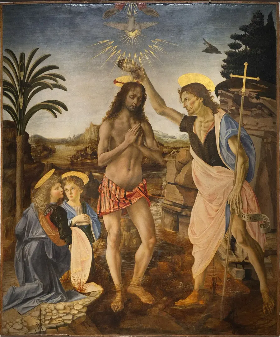 La carte Le Baptême du Christ