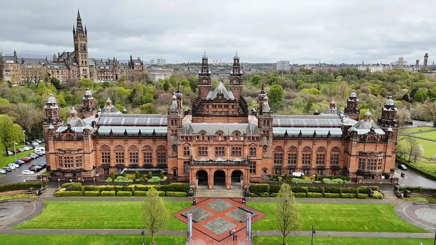 La carte Kelvingrove Art Gallery and Museum