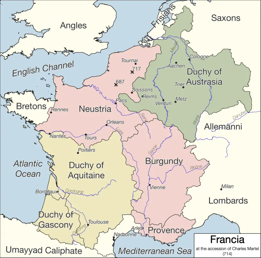 La carte Neustrie