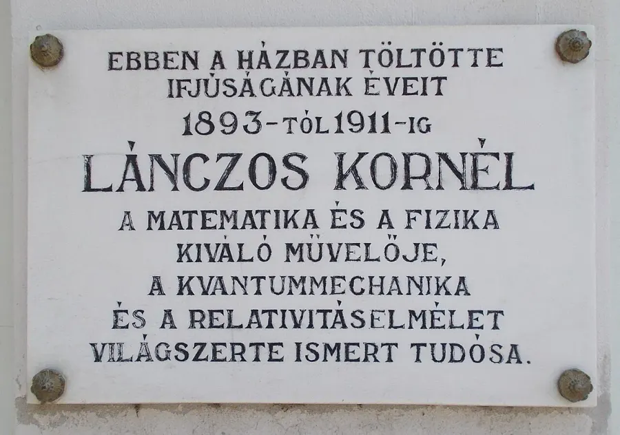 The Cornelius Lanczos card