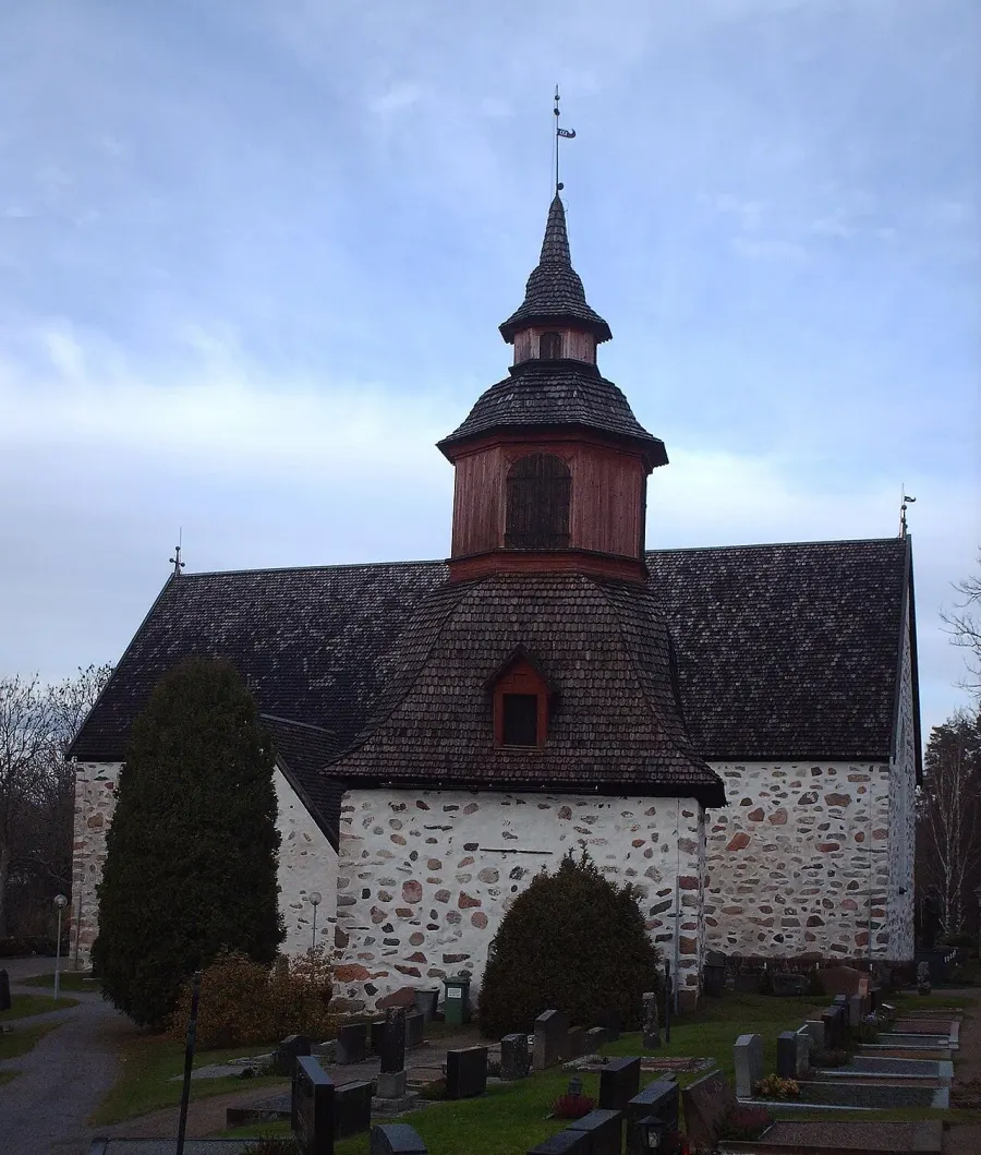 La carte Église de Tenhola