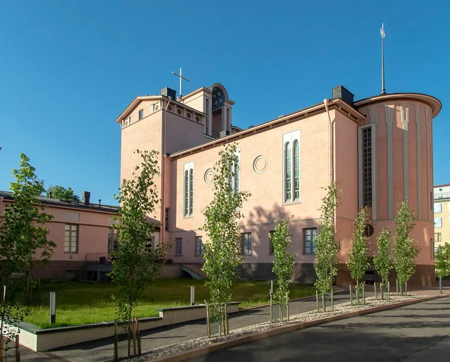 La carte Église de Töölö