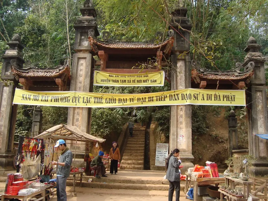 La carte Pagode Tây Phương