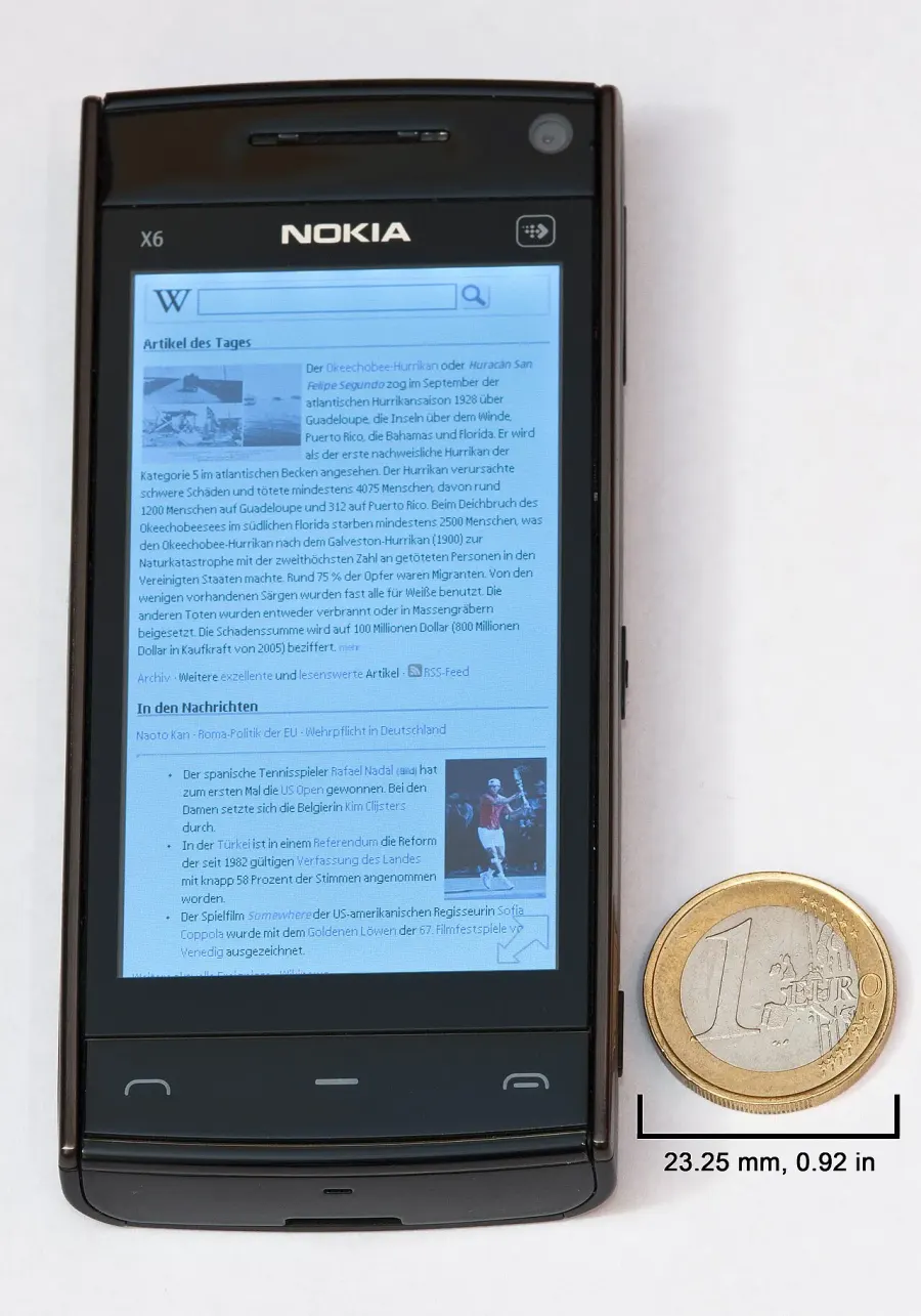 La carte Nokia X6