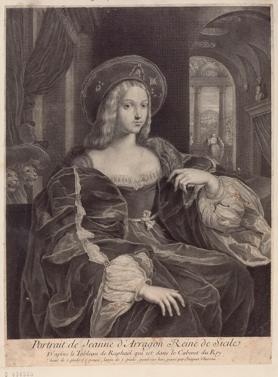 La carte Jeanne d'Aragon