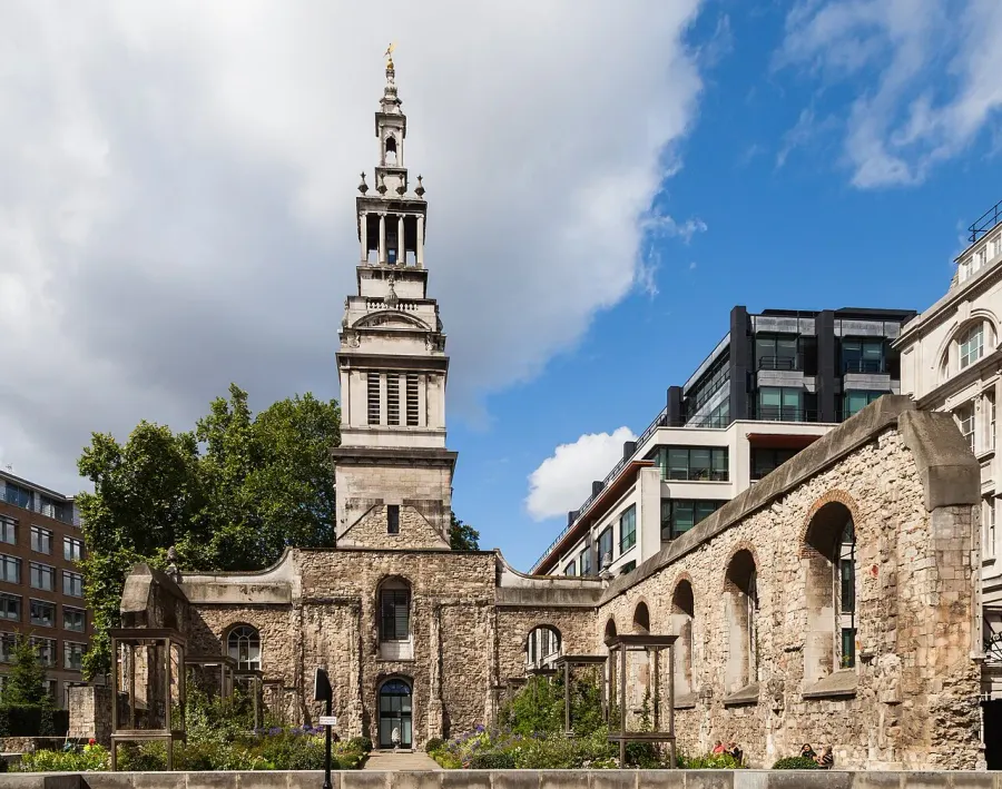 La carte Christ Church Greyfriars