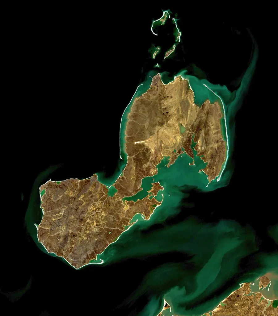 La carte Île Starokadomski
