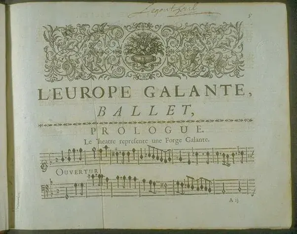 The Opéra-ballet card