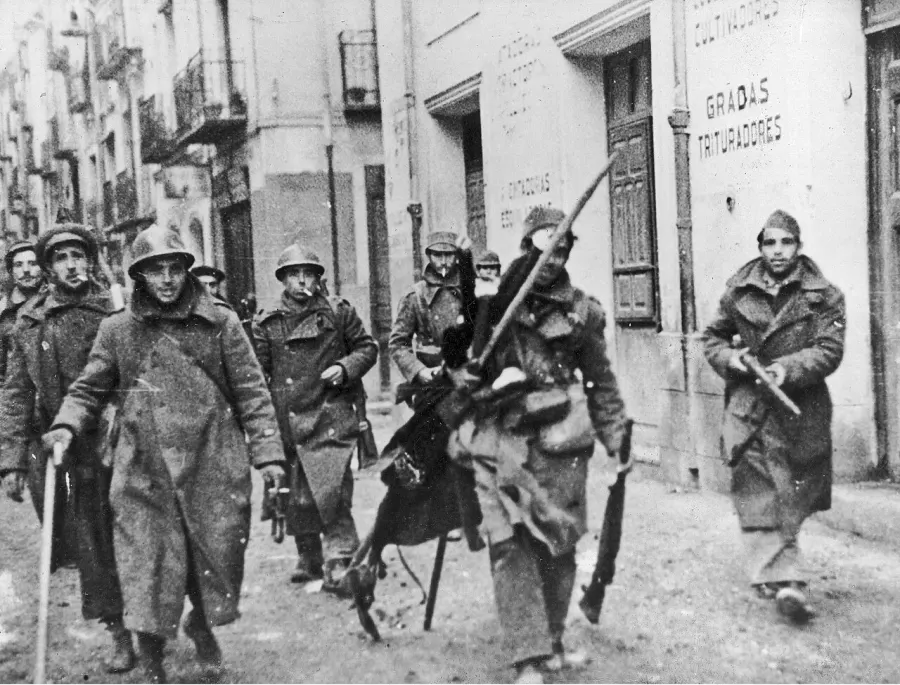 The Spanish Civil War card