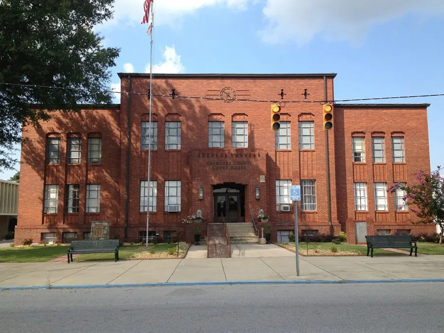 The Cherokee County, Alabama card