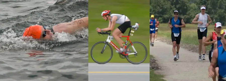 La carte Triathlon