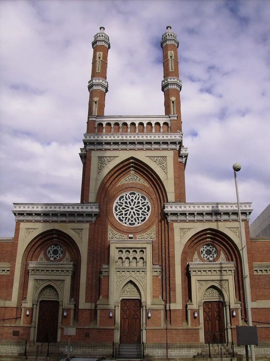 La carte Isaac M. Wise Temple