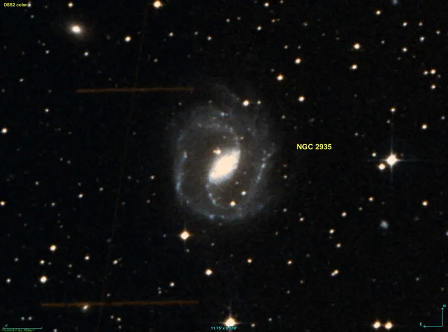La carte NGC 2935