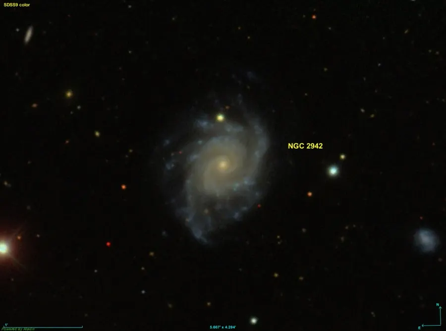 La carte NGC 2942