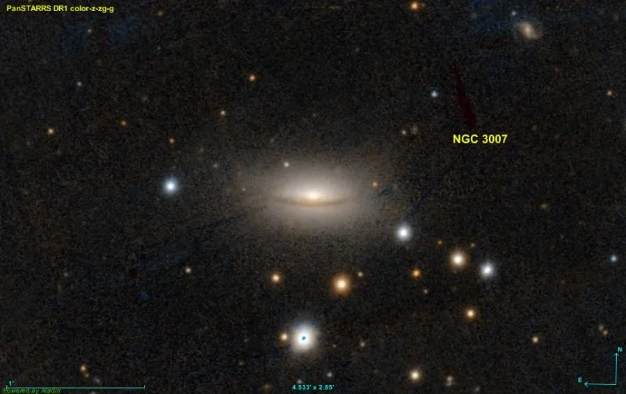 La carte NGC 3007