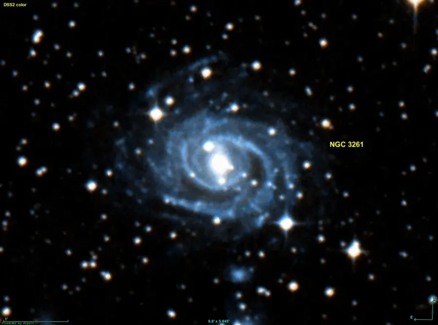 La carte NGC 3261