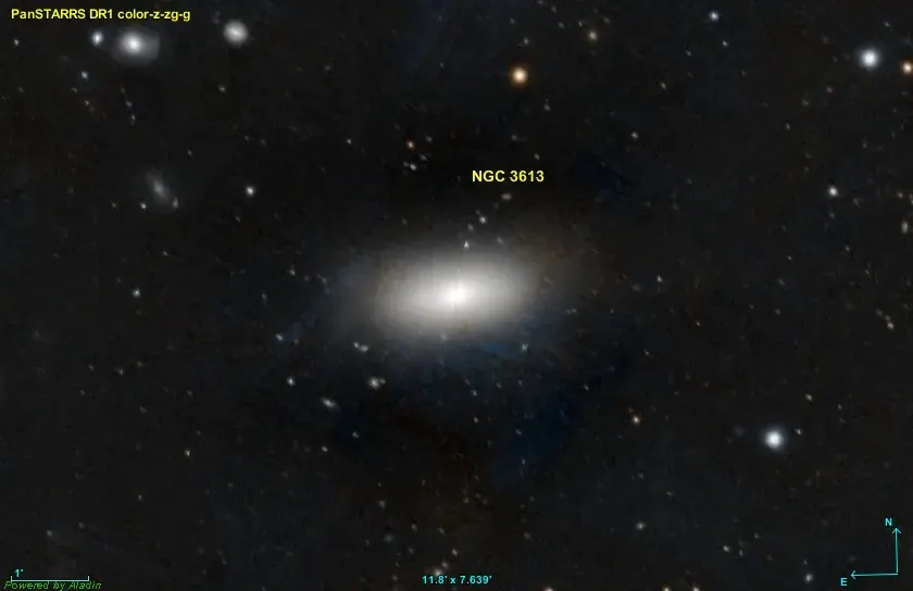 La carte NGC 3613