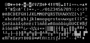 La carte Page de code 437