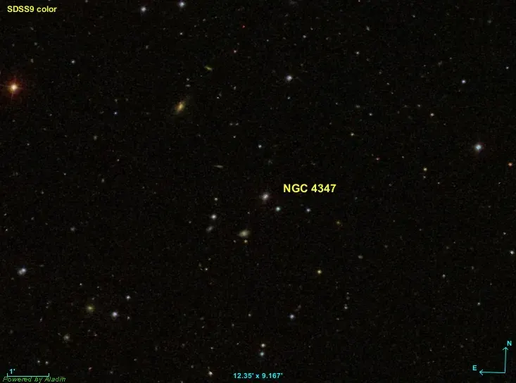 The NGC 4347 card