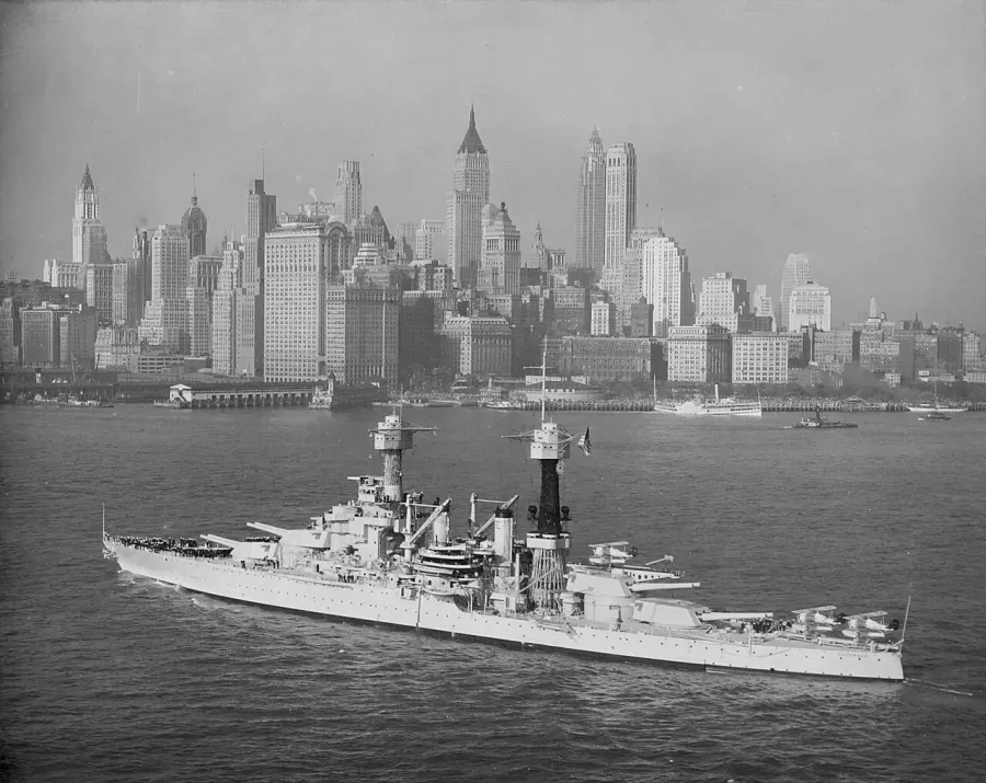 The Colorado-class battleship card