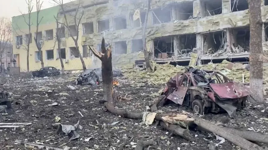 La carte Bombardement de l'hôpital pour enfants et maternité de Marioupol