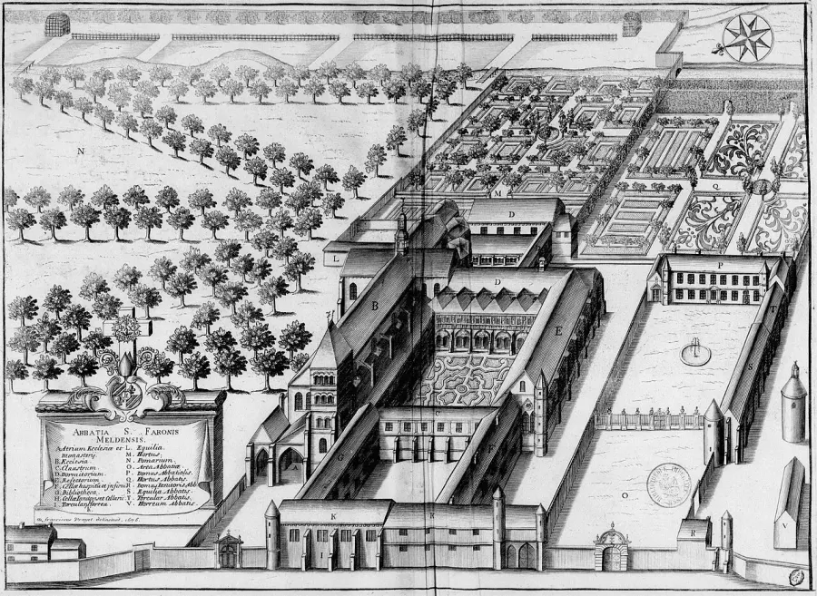 La carte Abbaye Saint-Faron de Meaux