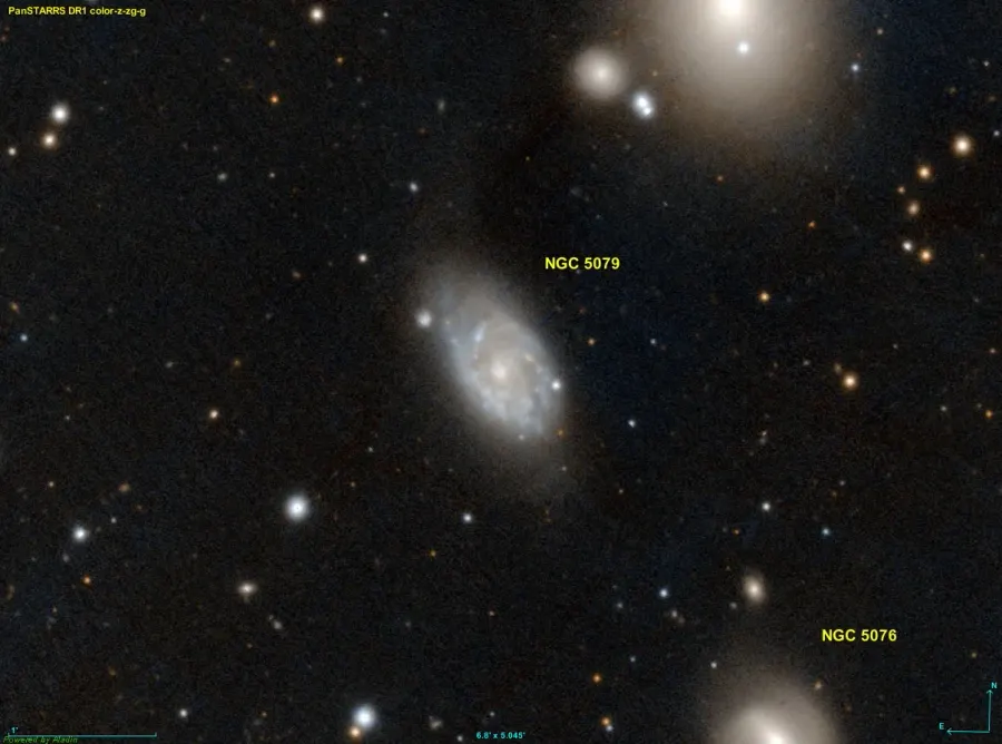 La carte NGC 5079