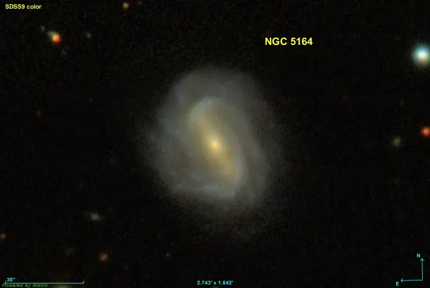 La carte NGC 5164