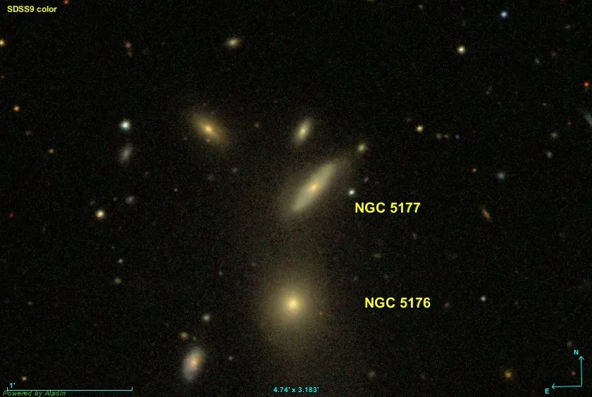 The NGC 5177 card