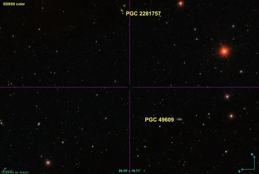 La carte NGC 5391