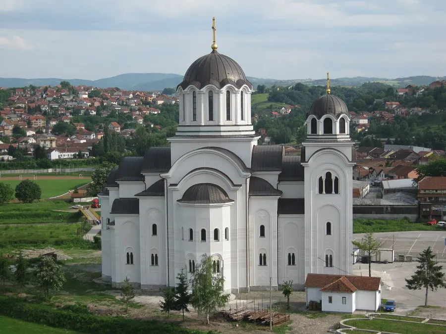 La carte Cathédrale de la Résurrection de Valjevo