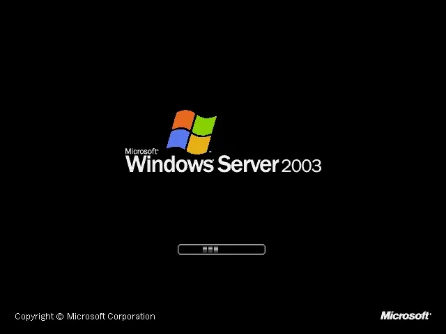 La carte Windows Server 2003