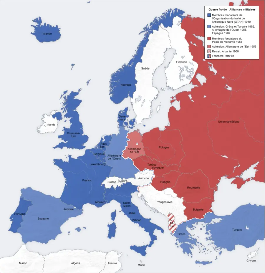 La carte Alliance militaire