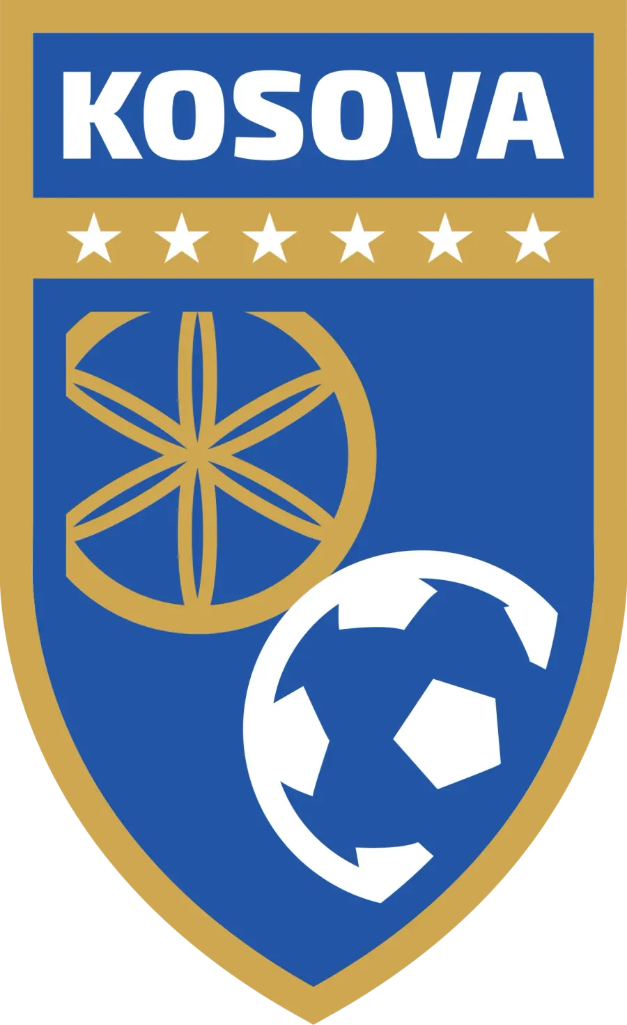 La carte Équipe du Kosovo de football