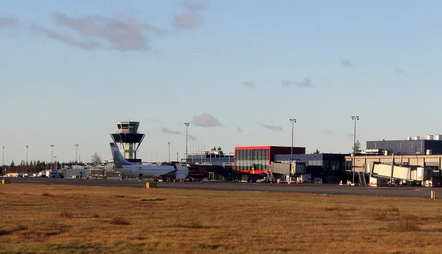 La carte Aéroport d'Oulu