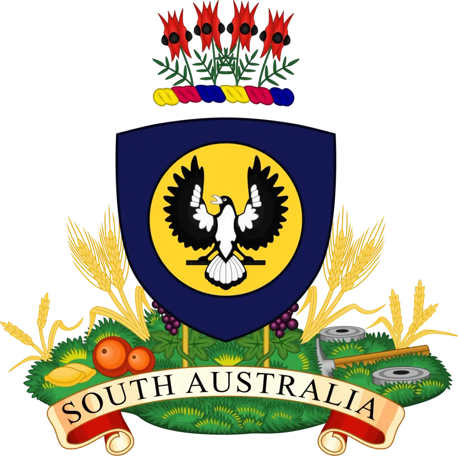 La carte Armoiries de l'Australie-Méridionale